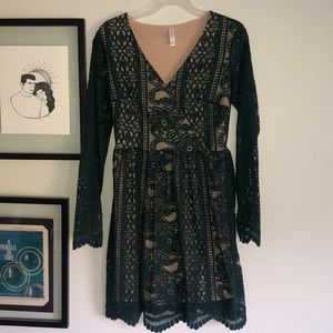 Green Lace dress